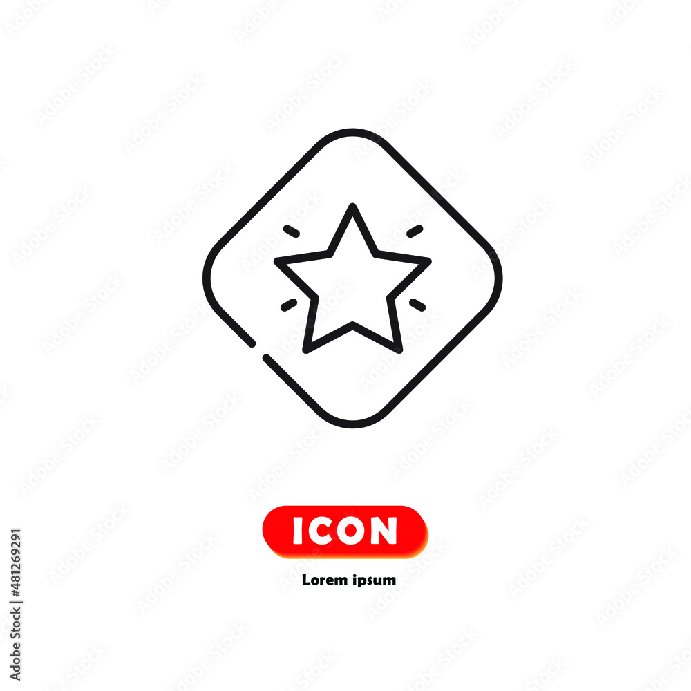 Achievement icon vector isolated on white background. Achievement icon vector isolated on white background.