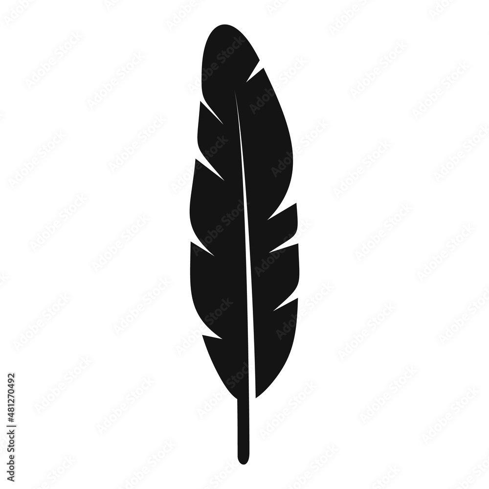 Feather quill icon simple vector. Bird pen Feather quill icon simple vector. Bird pen