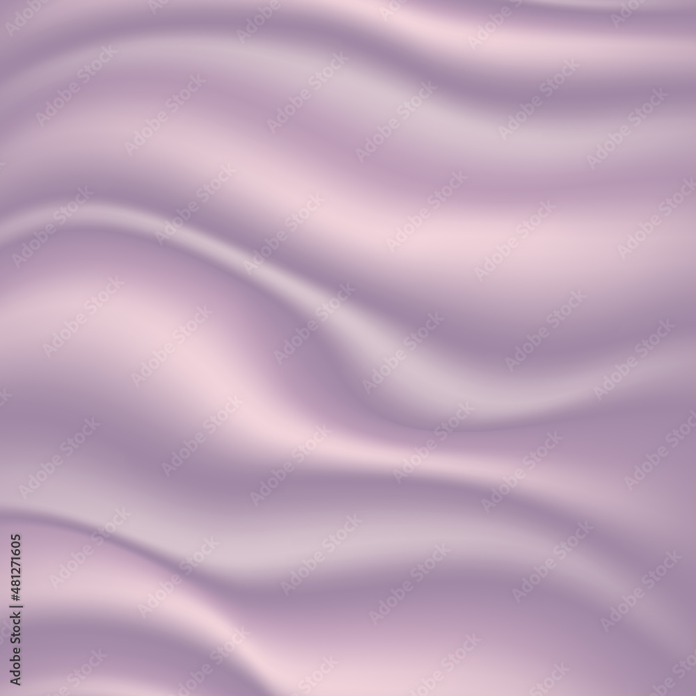 Obraz premium Vector of pink silk fabric background. Background drapery delicate pink silk and feathers. Vector illustration