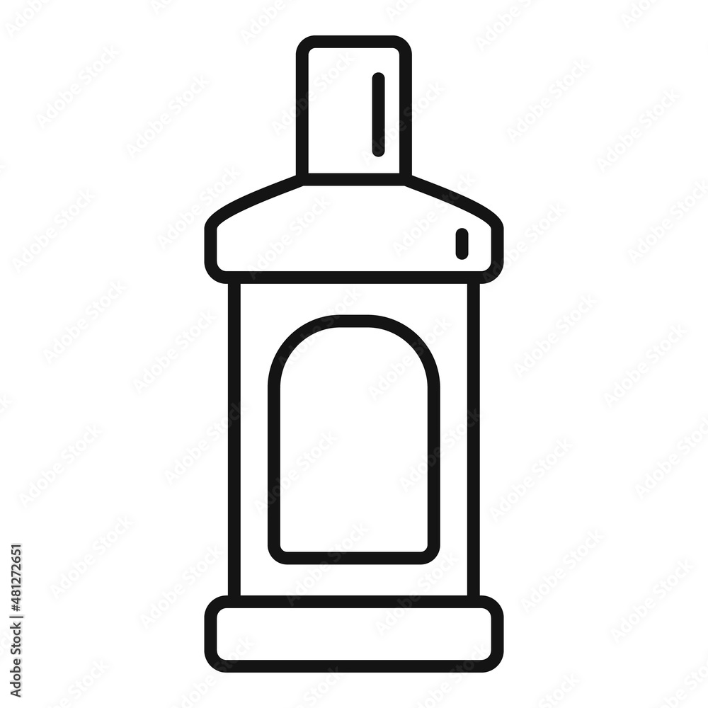 Oral mouthwash icon outline vector. Dental care Oral mouthwash icon outline vector. Dental care
