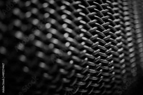 black and white metal texture