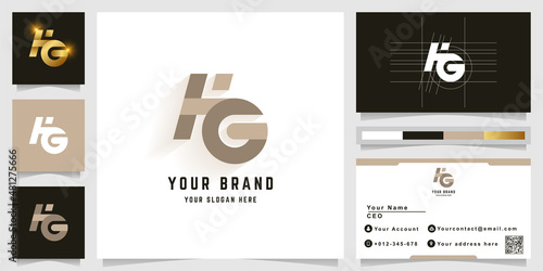 Letter HG or HiG monogram logo