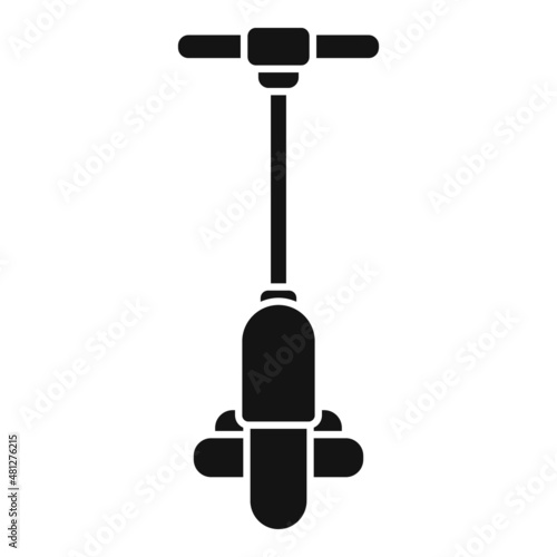 Electric scooter icon simple vector. Kick transport