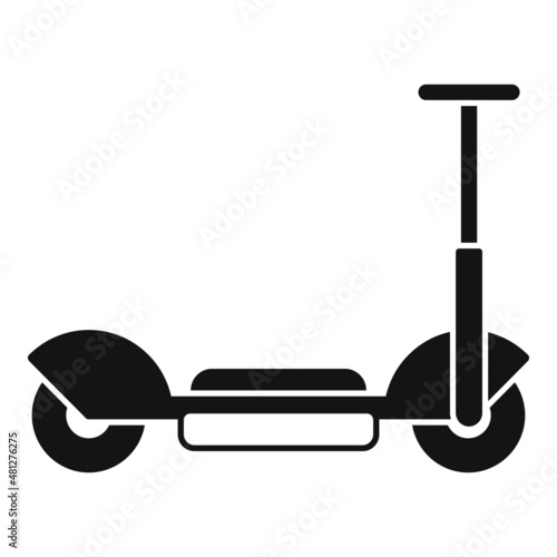 Electric trotinette icon simple vector. Scooter transport
