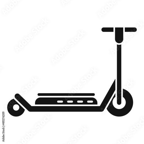 Electric scooter charge icon simple vector. Kick transport