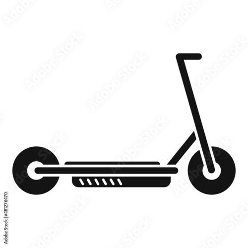 Store electric scooter icon simple vector. Bike trotinette