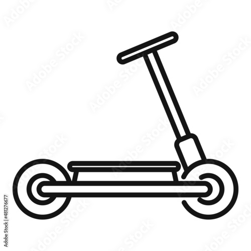Modern electric scooter icon outline vector. Kick bike