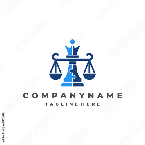 chess logo with puzzle symbol