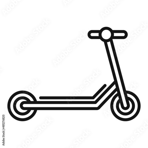 Store electric scooter icon outline vector. Bike trotinette
