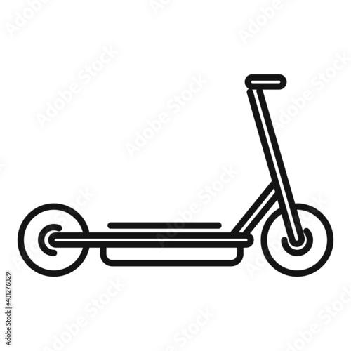 Electric scooter cycle icon outline vector. Bike transport
