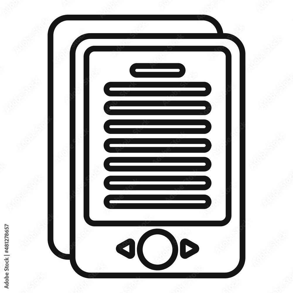 Literature ebook icon outline vector. Digital book Literature ebook icon outline vector. Digital book