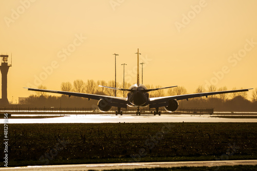 Early morning arrival at Schiphol