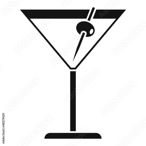 Tomato cocktail icon simple vector. Juice drink