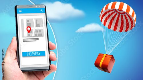 Smartphone with delivery tr...