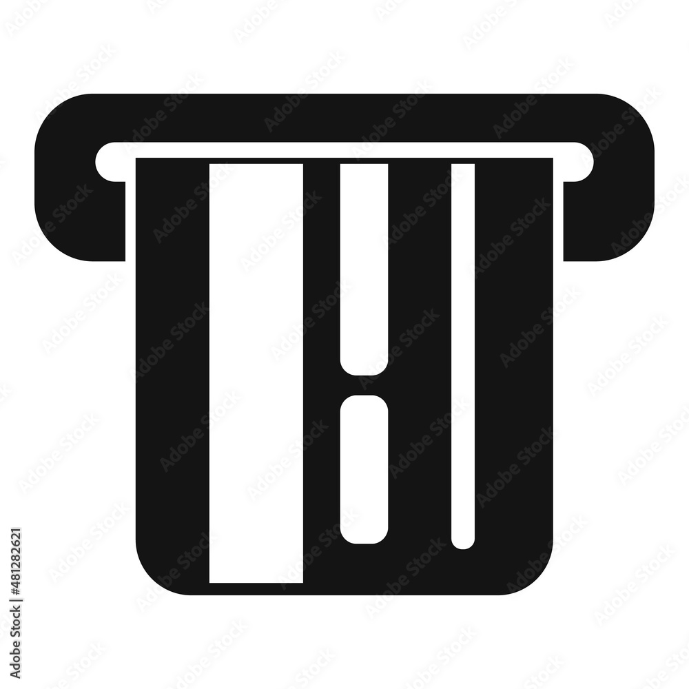 Atm credit card icon simple vector. Finance payment Atm credit card icon simple vector. Finance payment