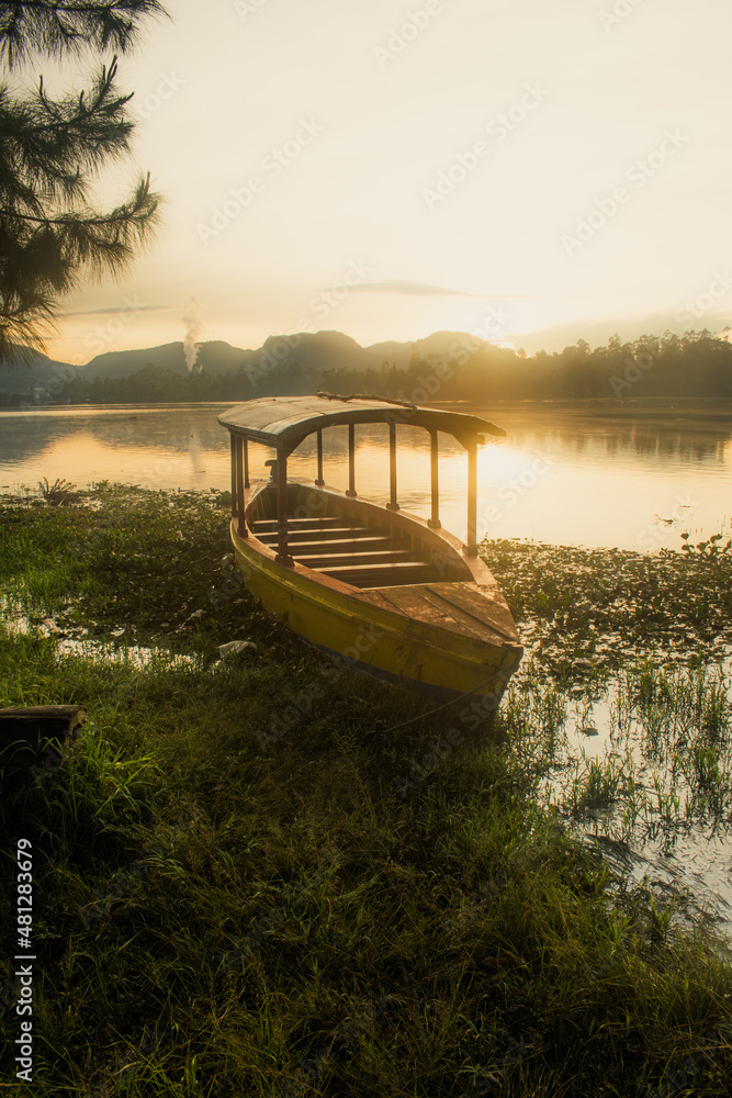 sunset on the lake