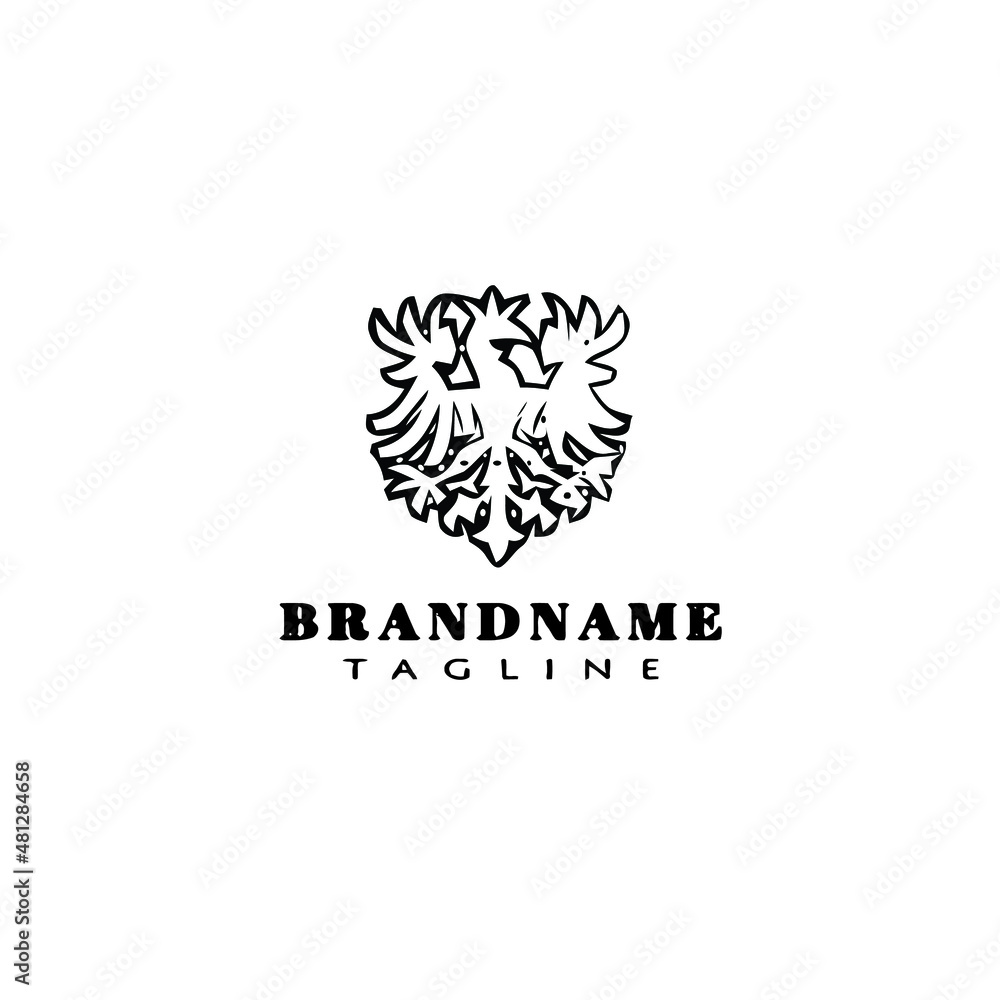 eagle logo cartoon icon design template black isolated vector eagle logo cartoon icon design template black isolated vector
