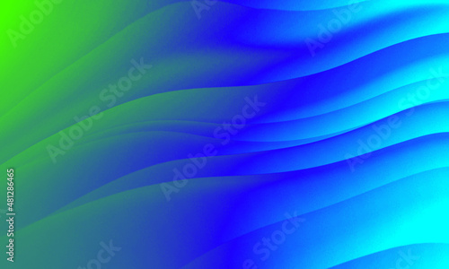 Abstract green blue colors gradient lights texture background.