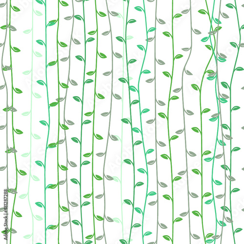 Art & Illustration Seamless floral line art seamless pattern textile design