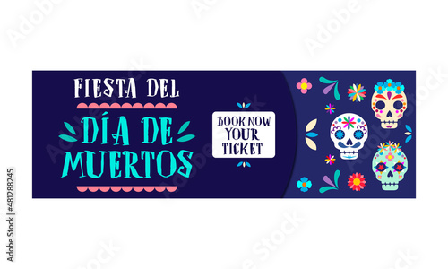 Day of the Dead Día de Muertos Social Media Multipurpose Twitter Header