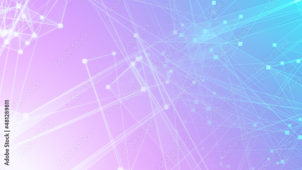 Abstract pink blue polygon tech network with connect technology background. Abstract dots and lines texture background. 3d rendering. Abstract pink blue polygon tech network with connect technology background. Abstract dots and lines texture background. 3d rendering.