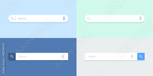 Illustration vector graphic of search. fit for technology, startup, Premium Vector, template