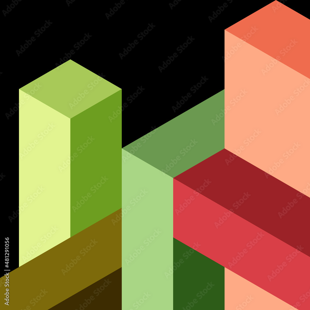 Abstract background. 3d cubes, cubic elements and blocks. Techno or business concept for wallpaper, banner, background, landing page Abstract background. 3d cubes, cubic elements and blocks. Techno or business concept for wallpaper, banner, background, landing page