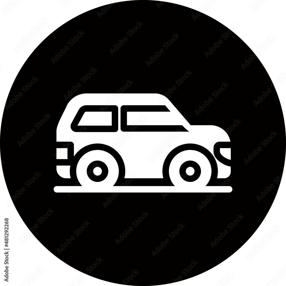 suv car glyph icon suv car glyph icon