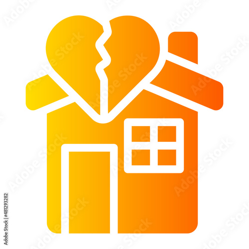 divorce gradient icon