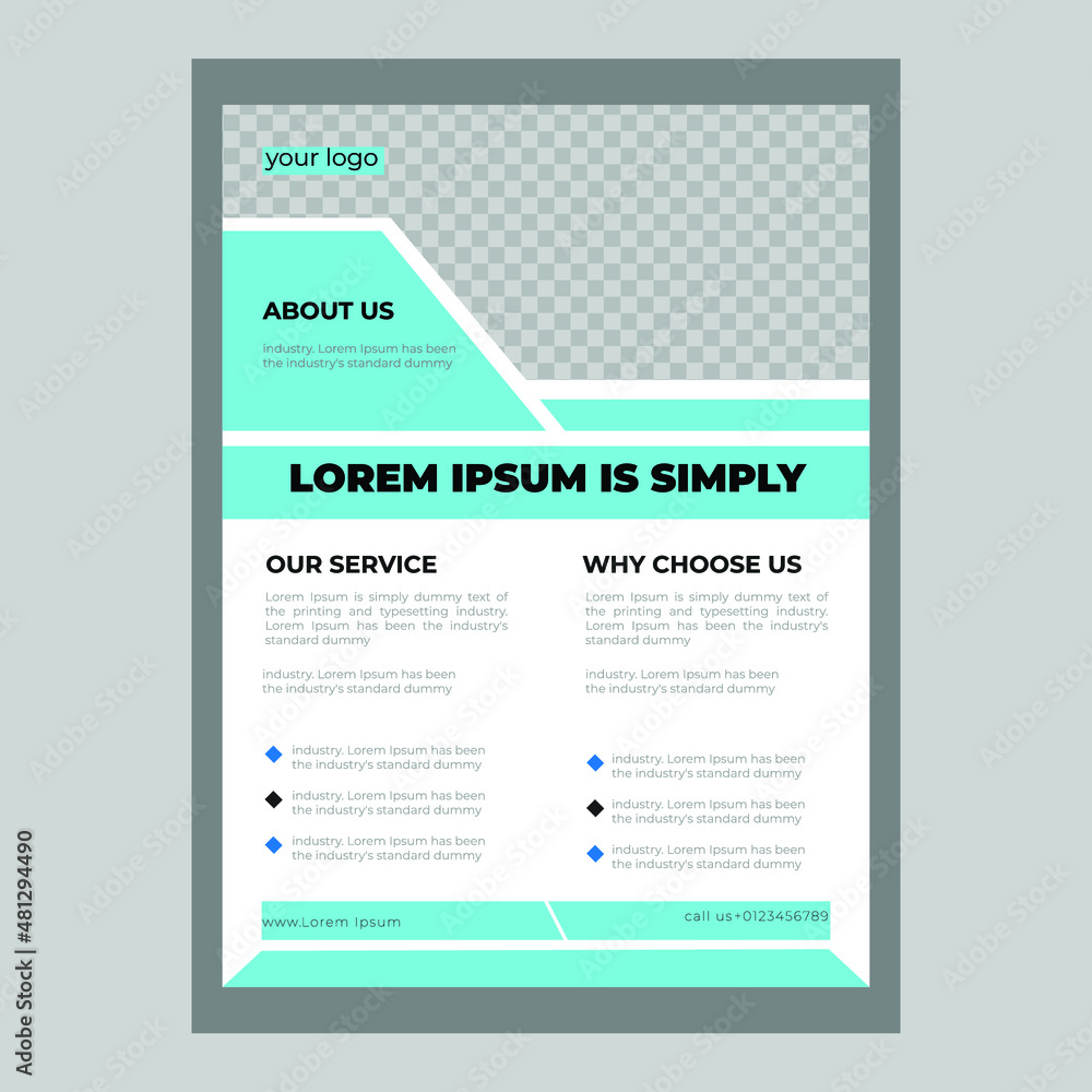 Obraz premium new business flyer design template