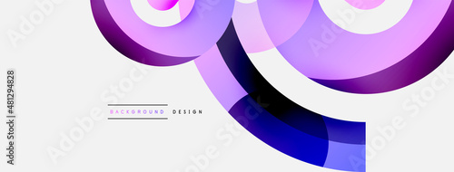 Circle abstract background. Vector illustration for wallpaper banner background card or landing page