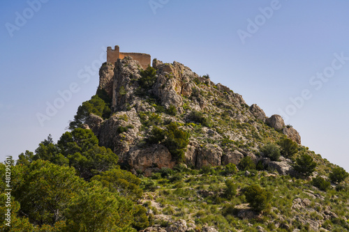 The medieval castle of Cieza  province of Murcia  Spain