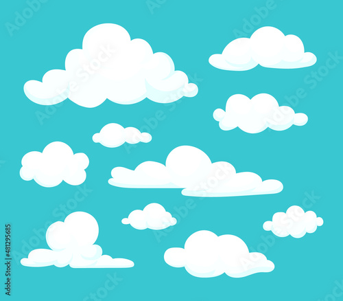 Illustration vector graphic of cloud. fit for template design