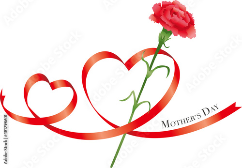 母の日のイメージデザインイラス