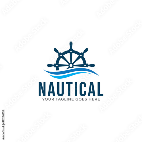 Nautical Logo vector Design Template.