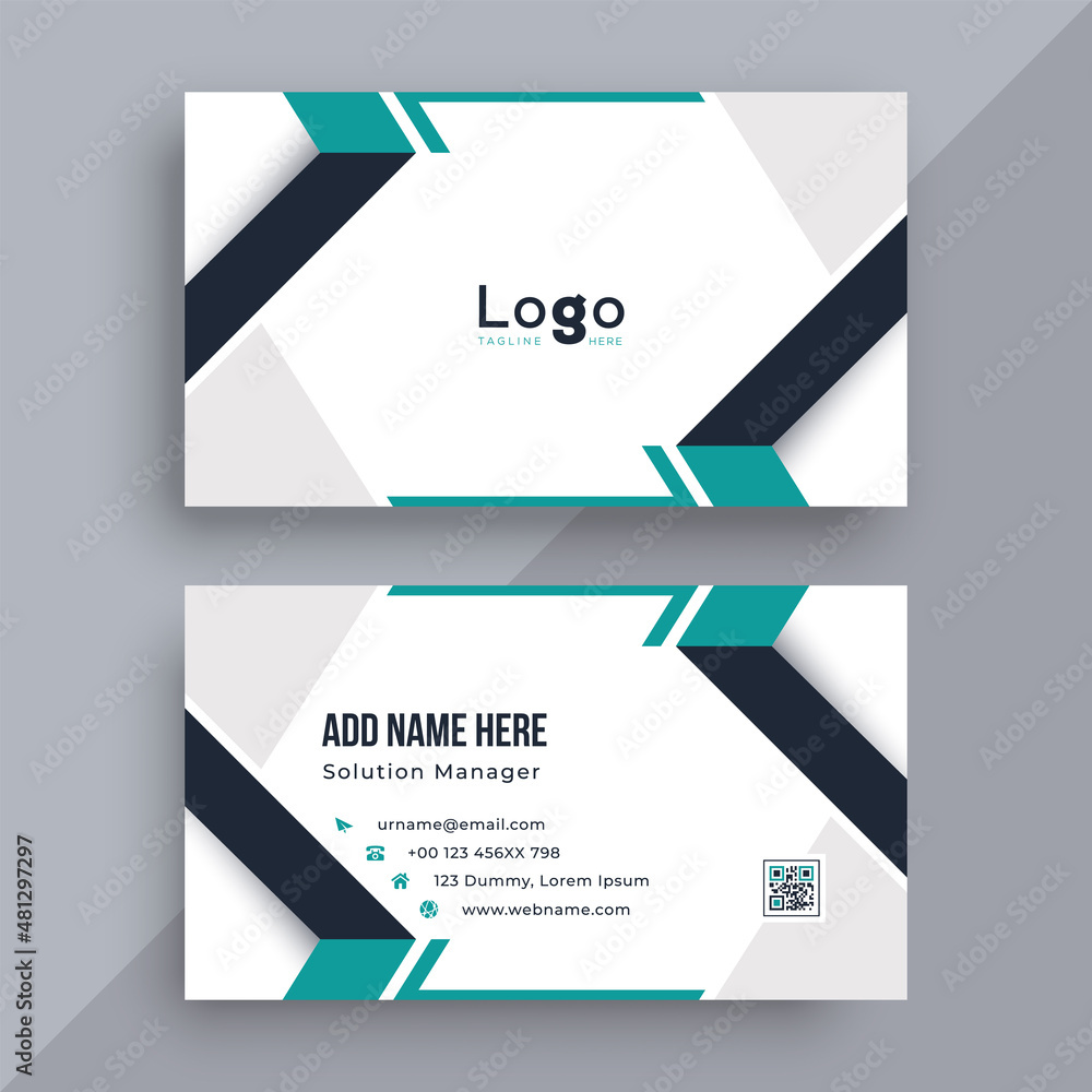 Naklejka premium Business card template design backgrounds .vector eps 10 editable