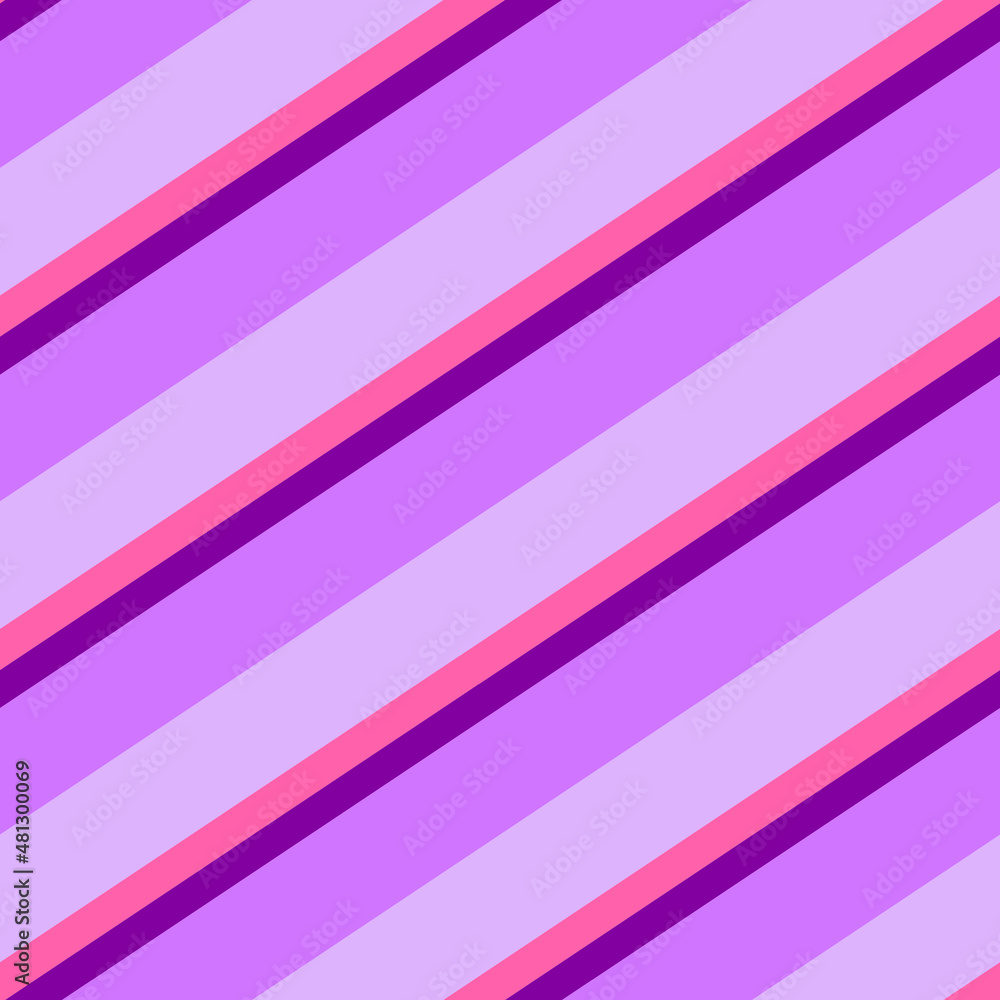 Obraz premium Purple Pink Diagonal Stripes Vector Seamless Pattern Design