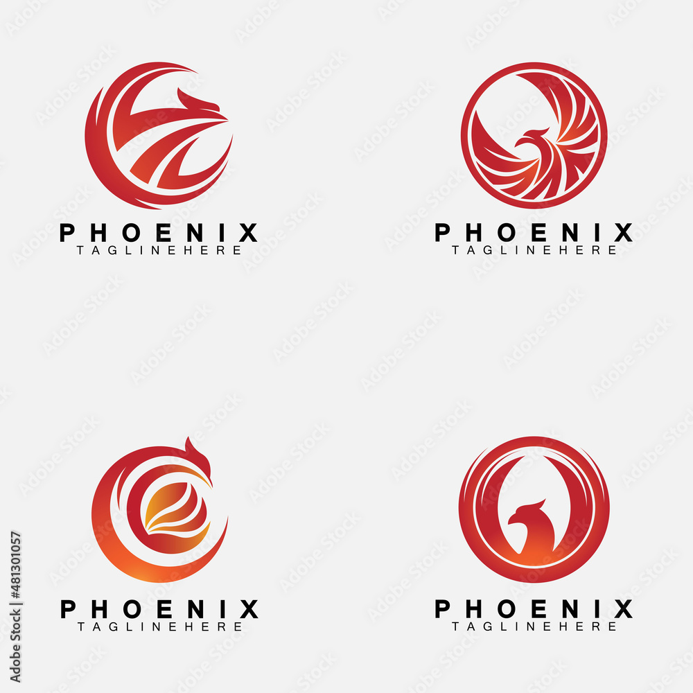 Phoenix logo Vector Illustration Design Template Phoenix logo Vector Illustration Design Template
