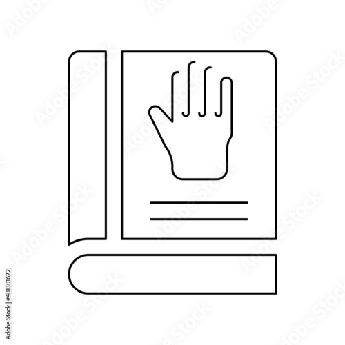 Oath honesty book icon
