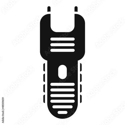 Shock taser icon simple vector. Gun stun