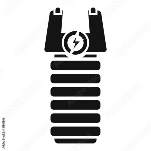 Taser law icon simple vector. Police tazer