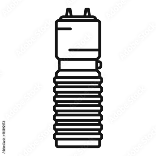 Police taser icon outline vector. Gun stun