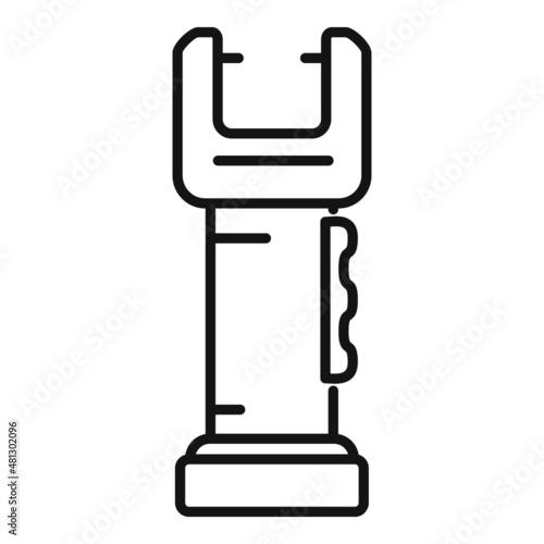Tazer icon outline vector. Taser gun