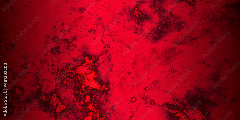 Obraz premium Abstract red watercolor grunge. Red halloween background with copy space for your text. Ready to apply to your design. Vector illustration.