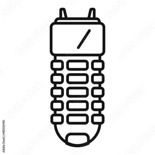 Electric taser icon outline vector. Police weapon