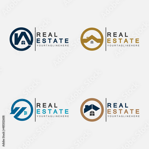 Real Estate Business Logo Template, Building, Property Development, and Construction Logo Vector