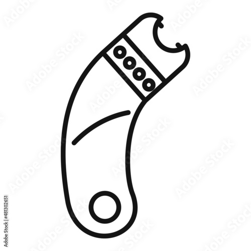 Defensive taser icon outline vector. Gun stun