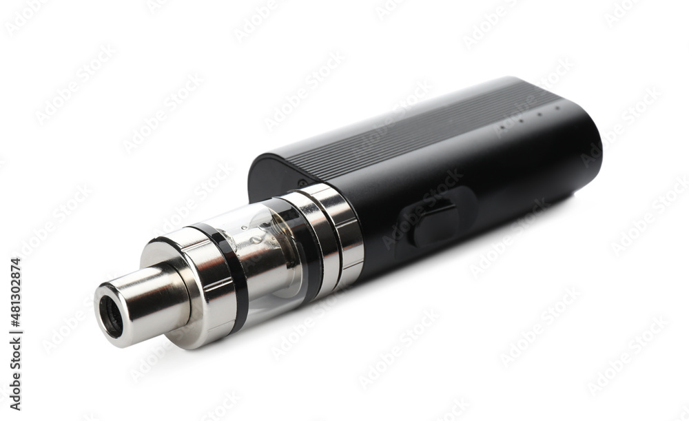 One electronic smoking device isolated on white One electronic smoking device isolated on white