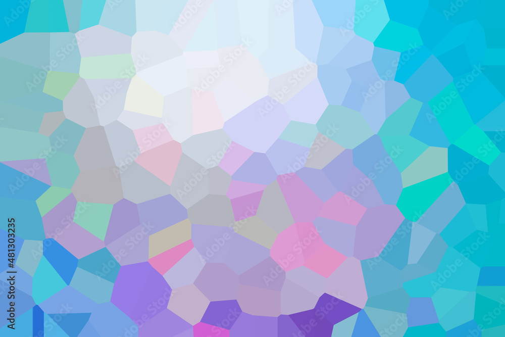 Obraz premium Oceanic turquoise and violet mosaic sample