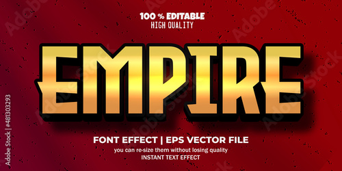 empire text effect